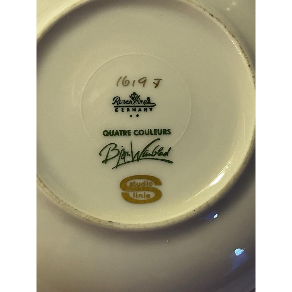 Rosenthal Studio Line Quatre Coleurs Butter Pat Vintage Germany Gold Center Dots - Picture 11 of 12